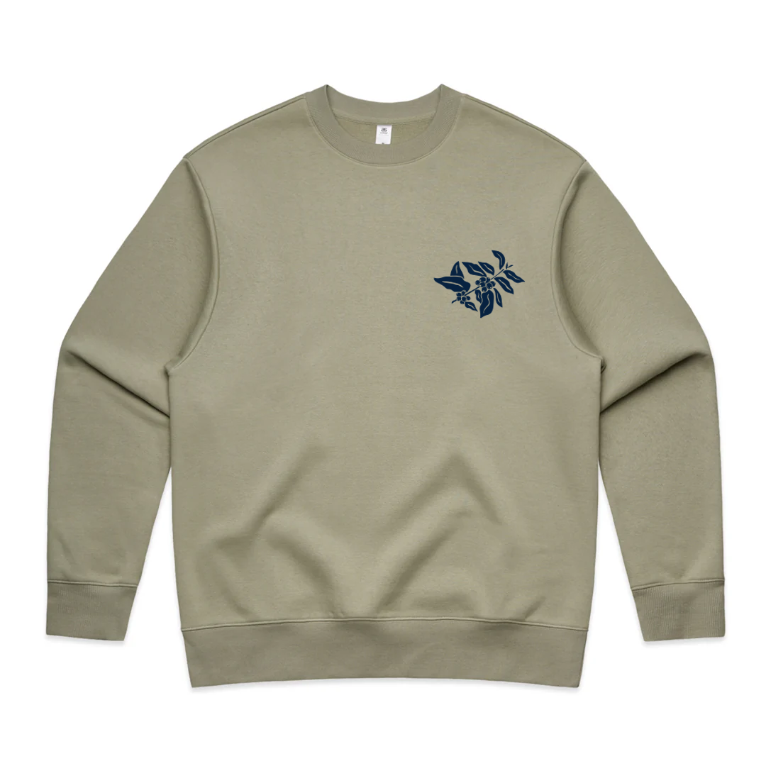 New Paradox Kinetic Men's Heavy Crew Jumper - Eucalyptus 3 New Paradox Kinetic Men's Heavy Crew Jumper - Eucalyptus - Image 4