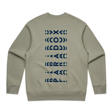 New Paradox Kinetic Men's Heavy Crew Jumper - Eucalyptus